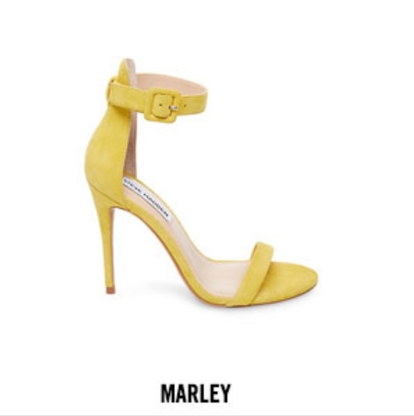Steve Madden Yellow Suede Marley  Women's Heels Size 8.5. - Picture 2 of 13